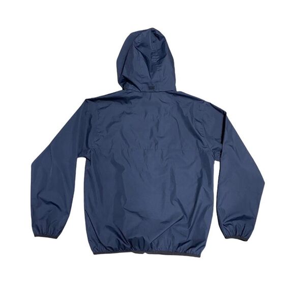 Izod Navy Full-Zip Hooded Windbreaker Jacket NWOT - Picture 3 of 4